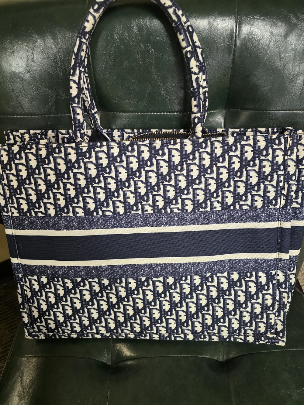 Navy & White Tote Bag